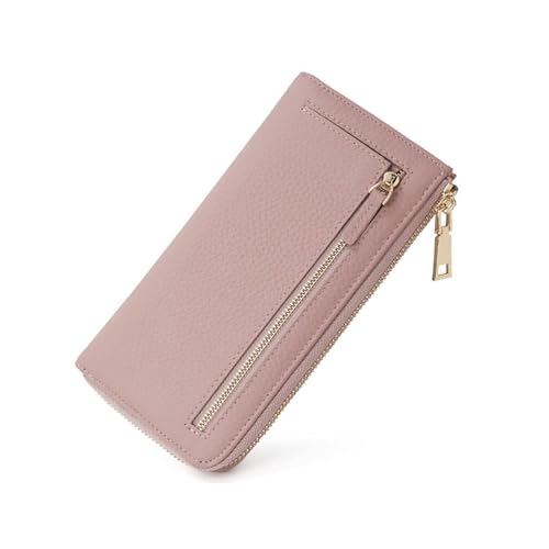 Lejdi Geldbörsen Handtaschen Geldbörsen for Damen Geldklammern Abendtaschen aus echtem Leder Kartenetuis(Pink) von Lejdi