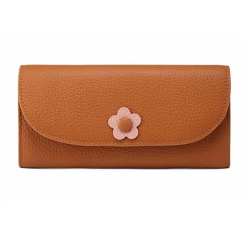 Lejdi Geldbörsen Handtaschen for Damen Geldklammern Kartenetuis aus echtem Leder Abendtaschen Geldbörsen aus Rindsleder(Brown) von Lejdi