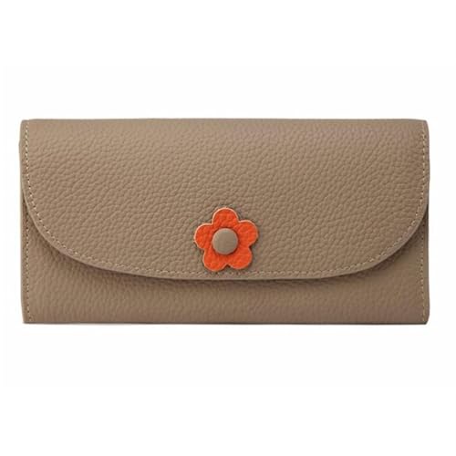 Lejdi Geldbörsen Handtaschen for Damen Geldklammern Kartenetuis aus echtem Leder Abendtaschen Geldbörsen aus Rindsleder(Gray) von Lejdi
