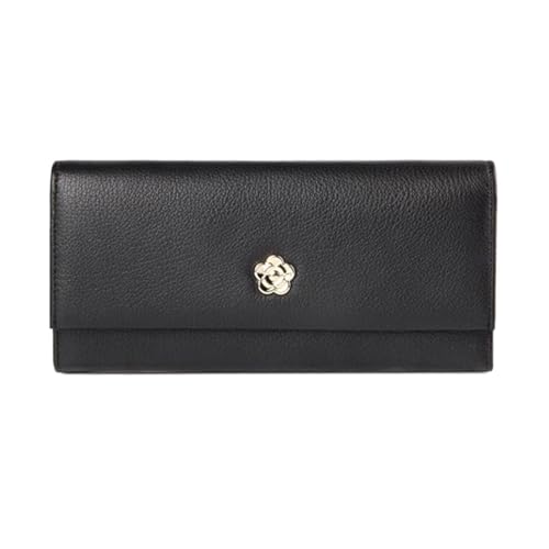 Lejdi Geldbörsen for Damen Geldklammern Abendtaschen Rindsleder Geldbörsen Kartenetuis aus echtem Leder Business-Handtaschen(Black) von Lejdi