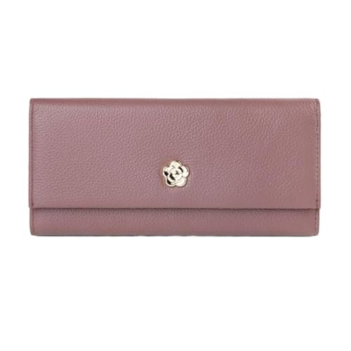 Lejdi Geldbörsen for Damen Geldklammern Abendtaschen Rindsleder Geldbörsen Kartenetuis aus echtem Leder Business-Handtaschen(Purple) von Lejdi