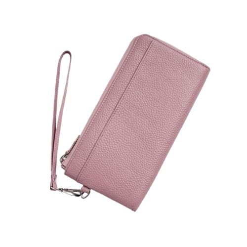 Lejdi Handtaschen Damen Geldbörsen Geldklammern Echtleder Kartenetuis Geldbörsen Geld Organizer 8 Zoll(Purple) von Lejdi