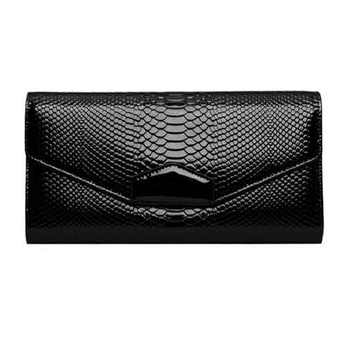 Lejdi Handtaschen for Damen Geldklammern Schultertaschen Geldbörsen Abendtaschen Portemonnaies Geld-Organizer Kartenetuis aus echtem Leder(Black) von Lejdi