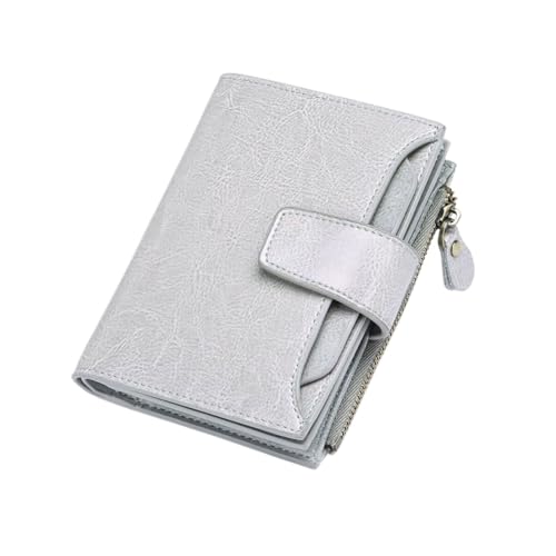 Lejdi Kleine Geldbörsen Geldklammern for Damen Kartenetuis aus echtem Leder Geldbörsen Geld-Organizer Handtaschen(Gray) von Lejdi
