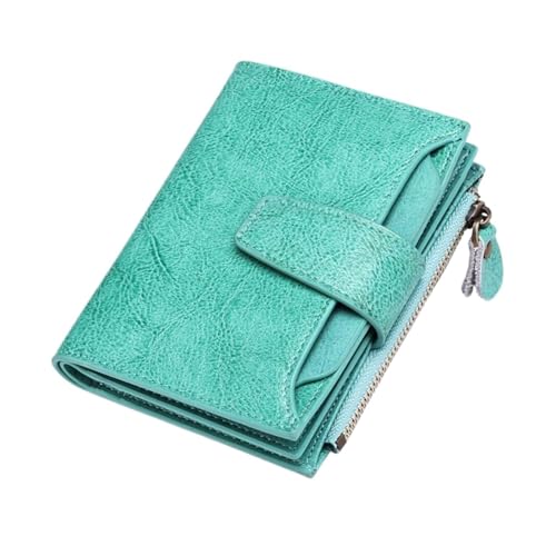 Lejdi Kleine Geldbörsen Geldklammern for Damen Kartenetuis aus echtem Leder Geldbörsen Geld-Organizer Handtaschen(Green) von Lejdi
