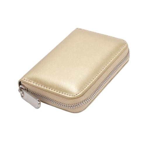 Lejdi Kleine Handtaschen Damen Geldklammern Geldbörsen Echtleder Kartenetuis Geldbörsen Geld Organizer(Gold) von Lejdi
