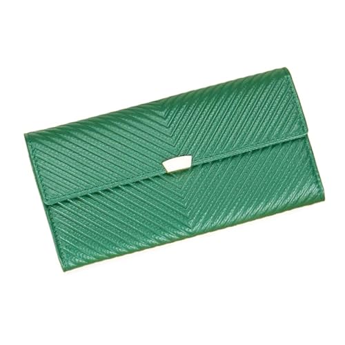 Lejdi Lange Geldklammern for Damen, Handtaschen, Geldbörsen, Kartenetuis, echtes Leder, Abendtaschen, Geldbörsen(Green) von Lejdi