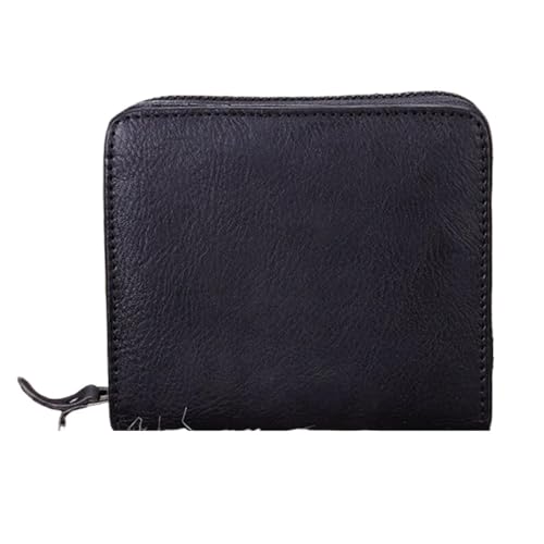 Lejdi Retro Kleine Kartenetuis Damen Geldklammern Geldbörsen Echtleder Geldbörsen Handtaschen Geld Organizer(Gray) von Lejdi