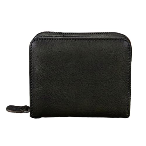 Lejdi Retro Kleine Kartenetuis Damen Geldklammern Geldbörsen Echtleder Geldbörsen Handtaschen Geld Organizer(Green) von Lejdi