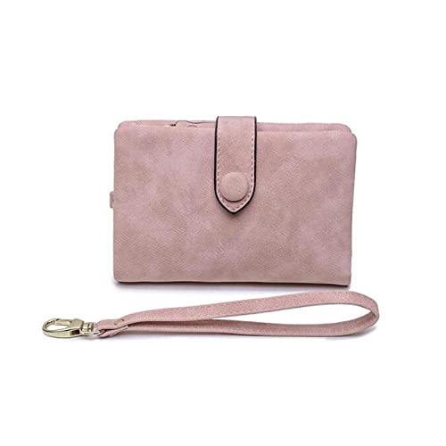 LekLai Kartenhalter-Geldbörse, Kreditkartenetui, Herren-Damen-Leder-Clutch-Handgelenk-Geldbörse, Business-Aufbewahrung, wasserdichte Clutch, Kartenhalter-Geldbörse, Blau (Color : Roze) von LekLai