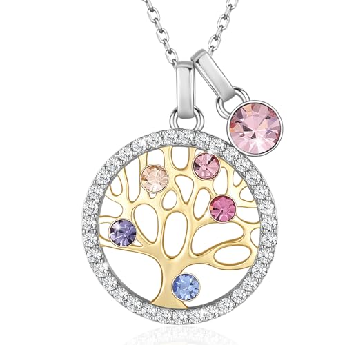 LEKANI Lebensbaum Kette Damen 925 Sterling Silber Halskette Damen Schmuck Geschenk für Frauen Sie Frau Freundin Mama Oma Geburtstags Geschenke Valentinstag Muttertagsgeschenke LEKANI Lebensbaum Kette Damen 925 Sterling Silber Halskette Damen Schmuck Geschenk für Frauen Sie Frau Freundin Mama Oma Geburtstags Geschenke Valentinstag Muttertagsgeschenke von LEKANI