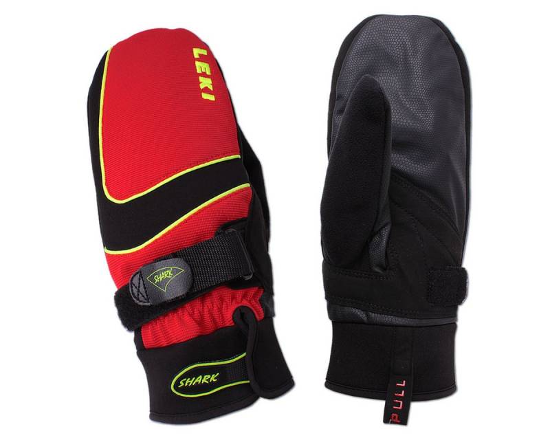 Leki Fäustlinge Shark Thermo Handschuhe Skihandschuhe mit Finger-Channels und Shark System, kompatibel mit Leki-Stöcken von Leki
