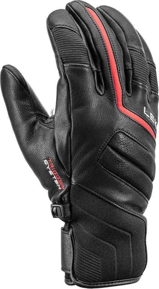 Leki Fleecehandschuhe HS Phoenix 3D SCHWARZ-ROT von Leki