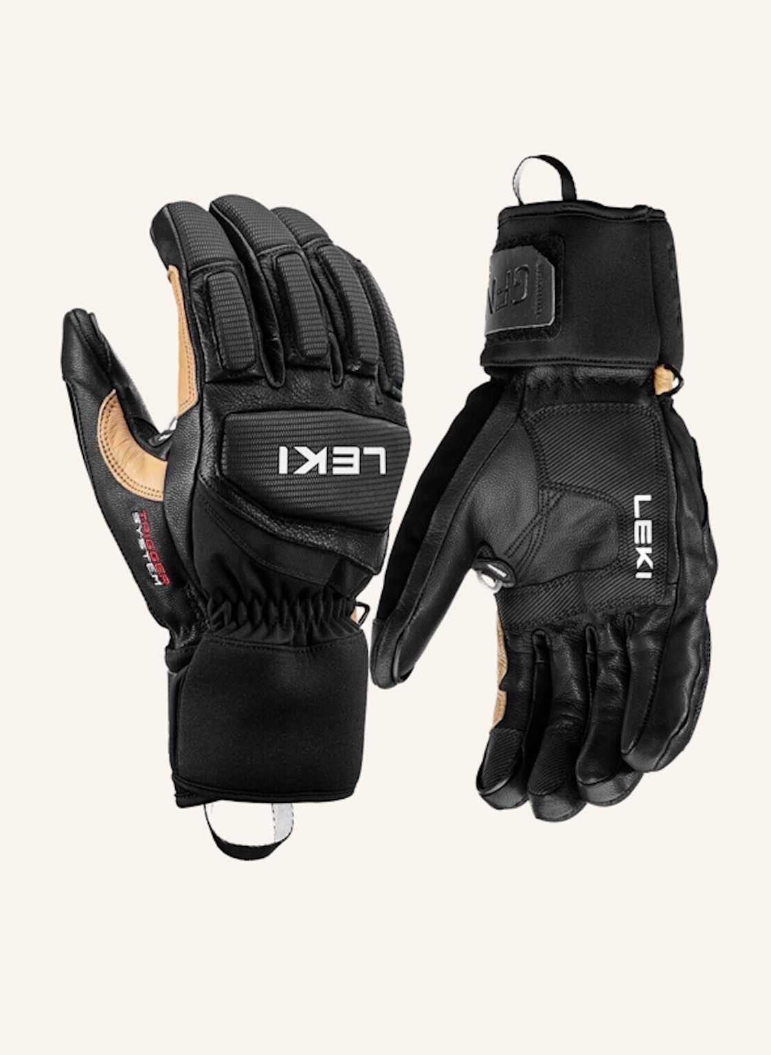 Leki Handschuhe Griffin Pro 3d braun von Leki