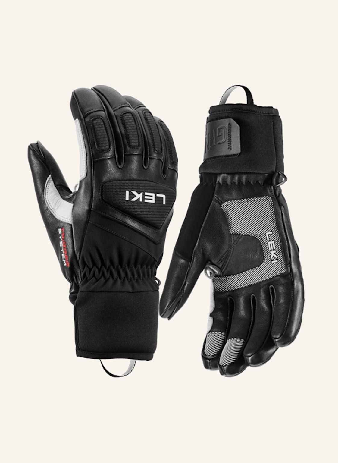 Leki Handschuhe Griffin Pro 3d schwarz von Leki