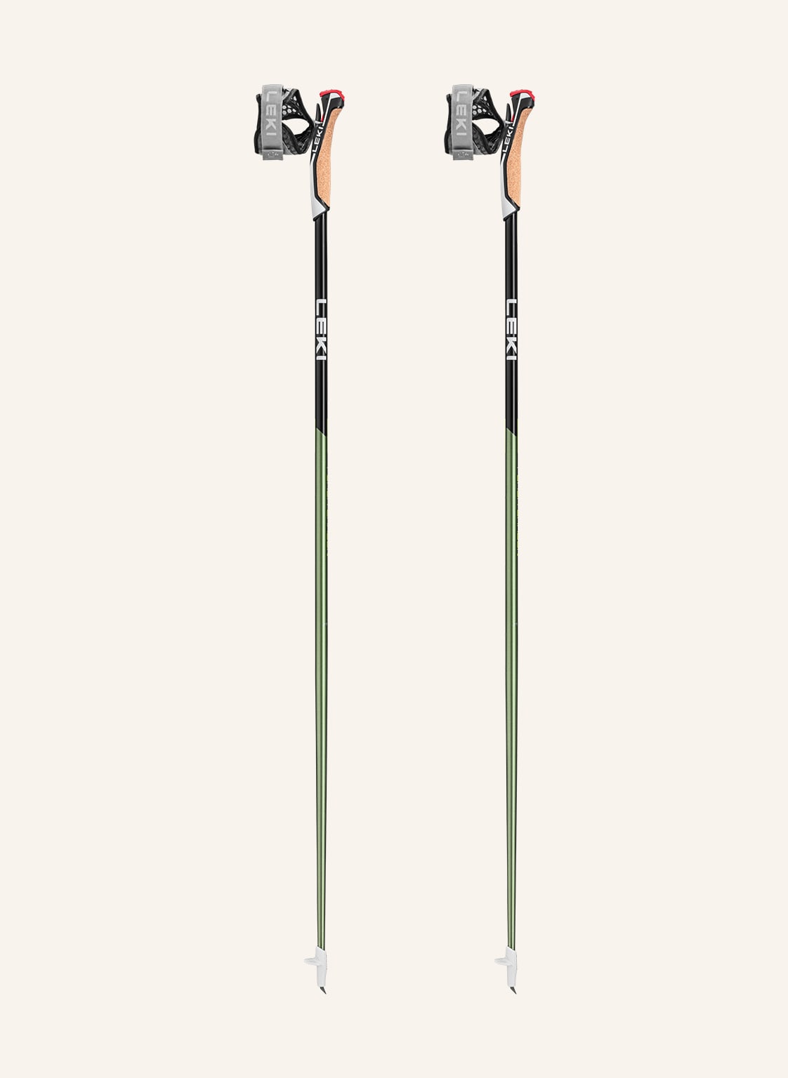 Leki Nordic Walkingstöcke Flash Carbon grau von Leki