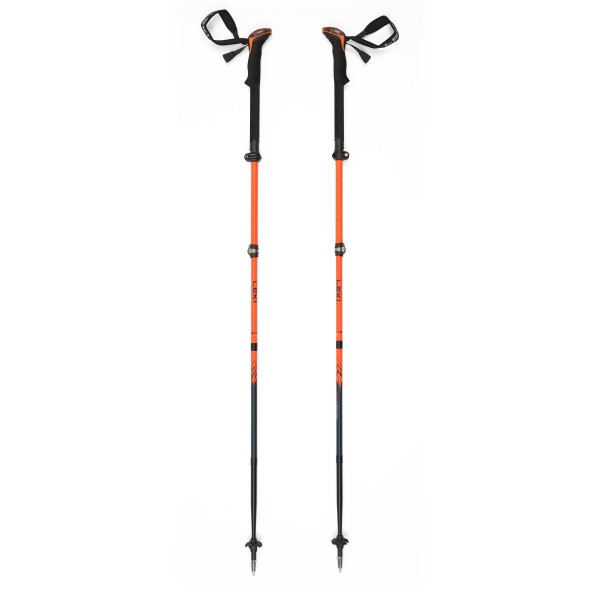 Leki - Sherpa FX Carbon Strong - Trekkingstöcke Gr 125 - 140 cm orange/blau von Leki