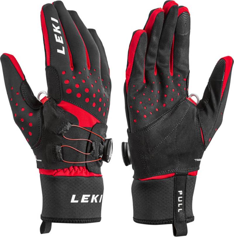 Leki Skihandschuhe HS Nordic Tune Shark Boa: 607 schwarz-rot von Leki
