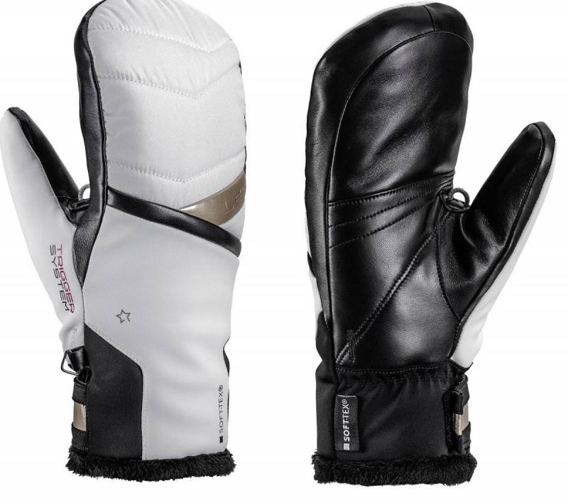 Leki Skihandschuhe Leki Snowfox 3D Lady Mitt Damen Skihandschuhe Fäustlinge 653801502 von Leki