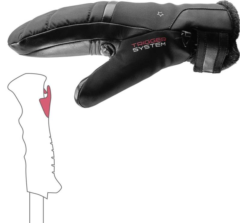 Leki Skihandschuhe Leki Snowfox 3D Lady Mitten Damen Skihandschuhe Fäustlinge 653801501 von Leki