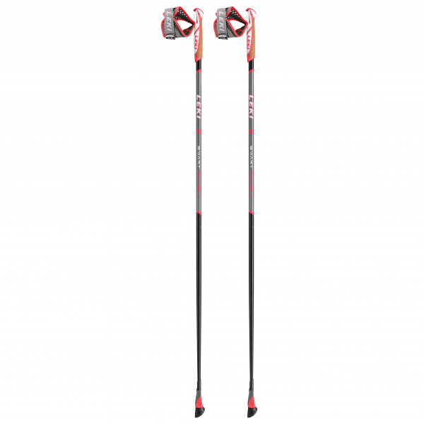 Leki - Smart Flash - Nordic Walking Stöcke Gr 100 cm;105 cm;110 cm;115 cm;120 cm;125 cm;130 cm grau/weiß von Leki