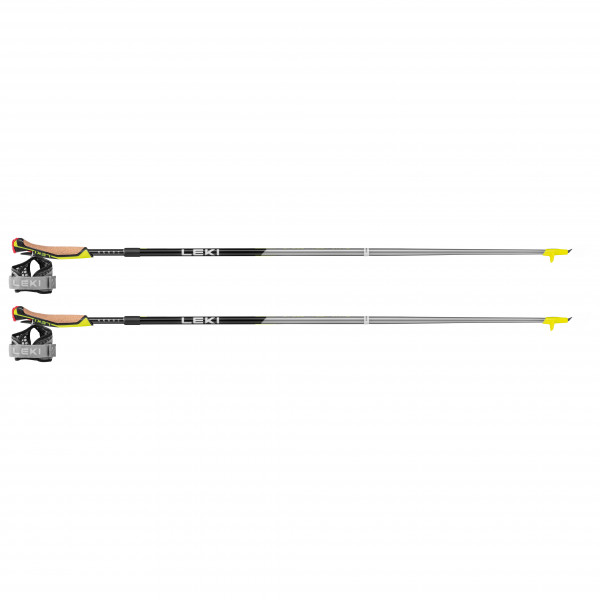 Leki - Speed Pacer Vario - Nordic Walking Stöcke Gr 100-110 cm;105-115 cm;110-120 cm;120-130 cm grau/gelb von Leki