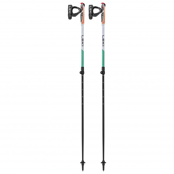 Leki - Spin Shark SL - Nordic Walking Stöcke Gr 100 - 130 cm weiß/grau von Leki