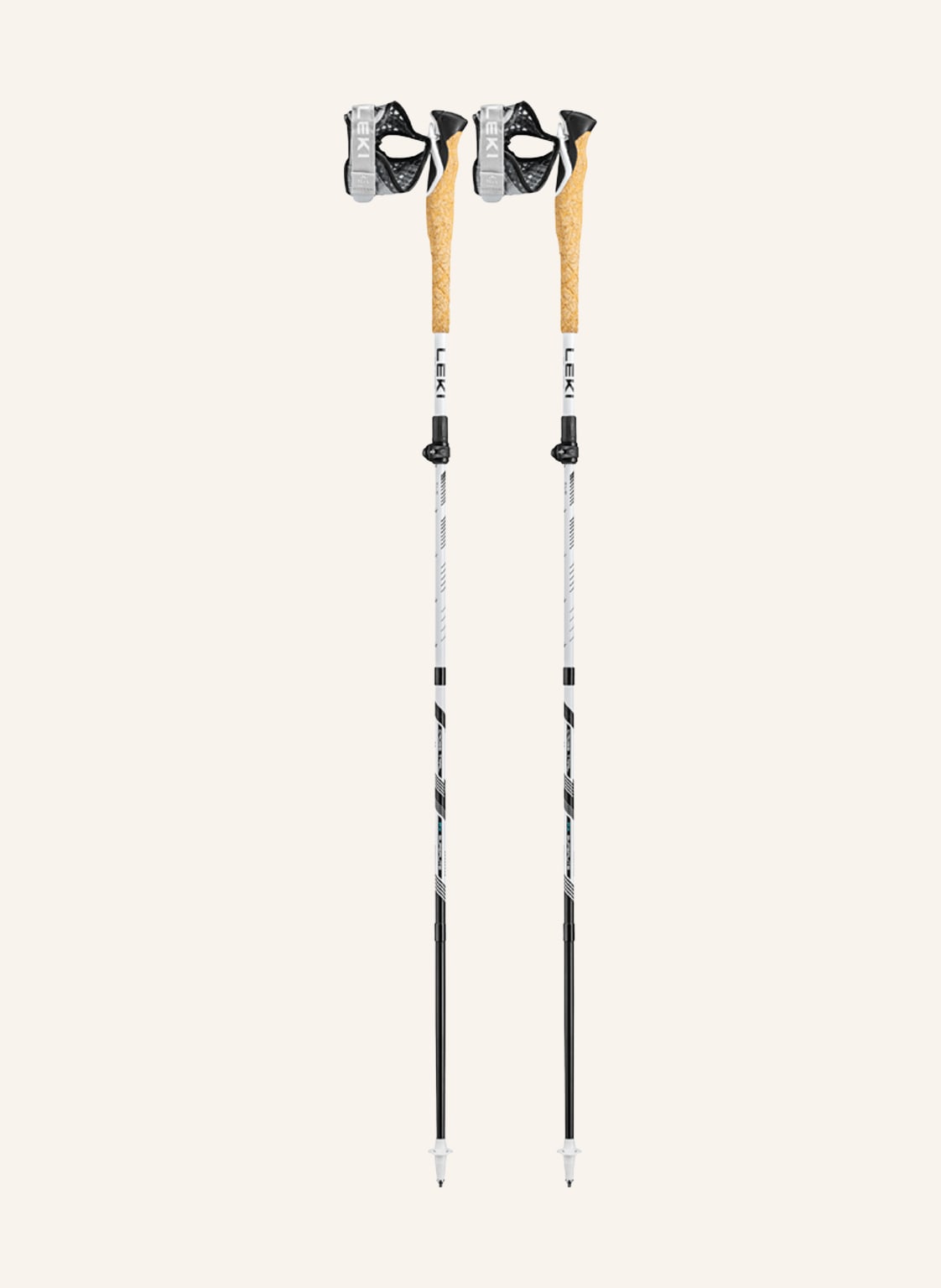 Leki Trekkingstöcke Cross Trail Fx Superlight Compact schwarz von Leki