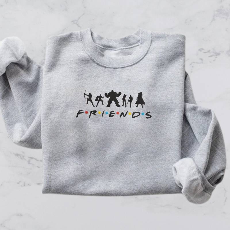 Held F.r.i.e.n.d.s. T-Shirt, F.r.i.e.n.d.s Besticktes Geschenk Freundin von LekiThreads