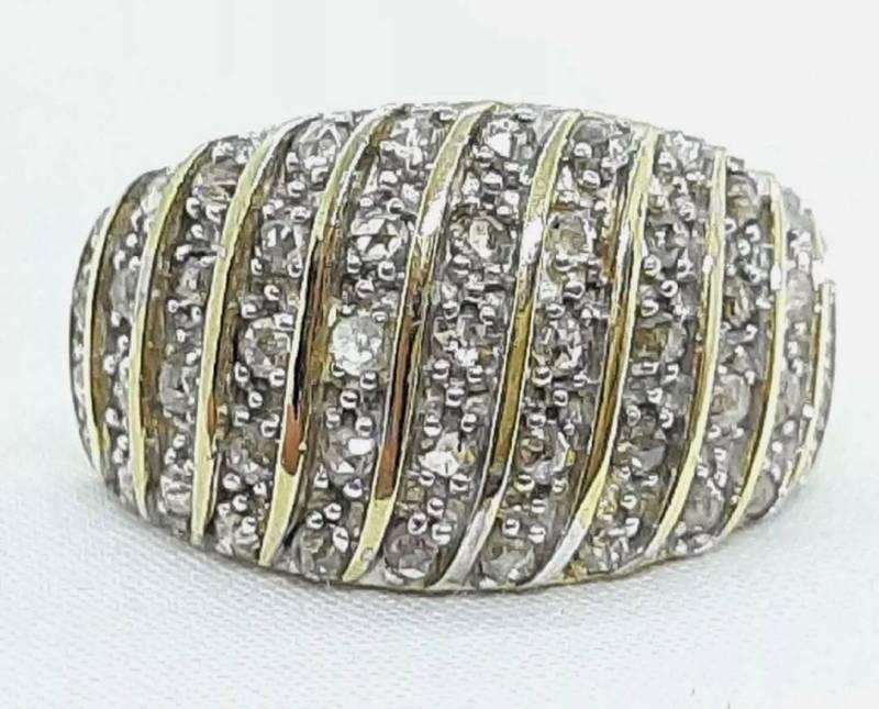 Funkelnder 1.50 Ctw Jubiläumsring Aus Natural Diamond Vermeil von LelenaPeacock