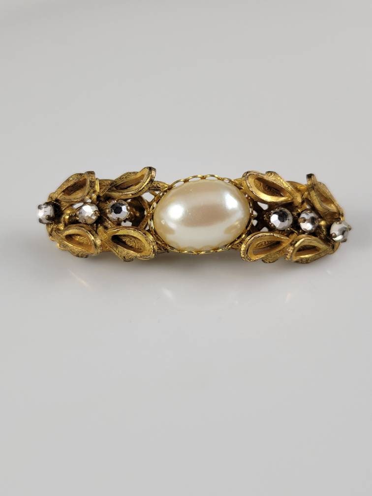 Miriam Haskell Barock Perlen & Strass Brosche-Circa 1960Er Jahre von LelenaPeacock