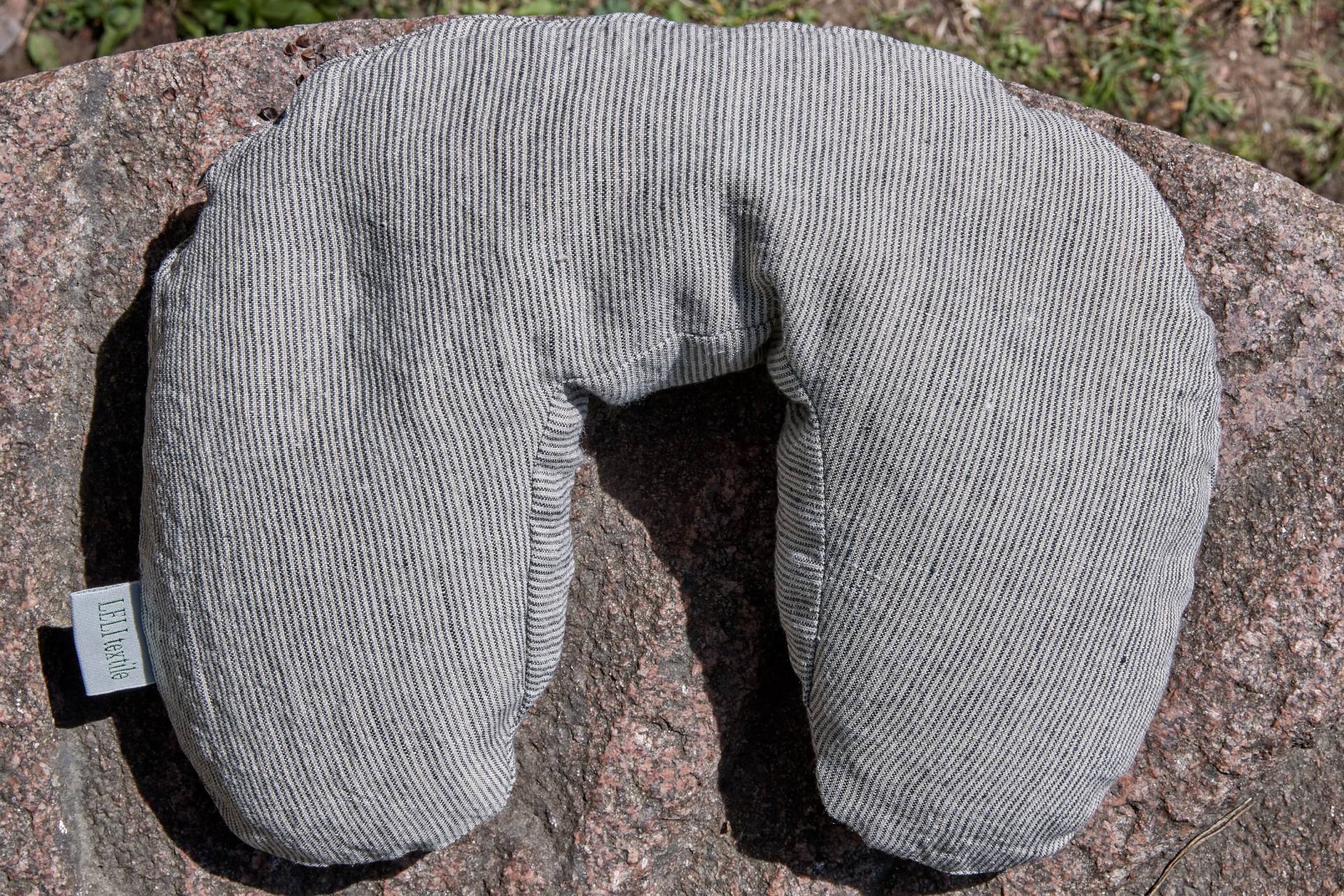 Buchweizen Nackenkissen Reisekissen Aus Leinen-Baumwolle von LeliLinen