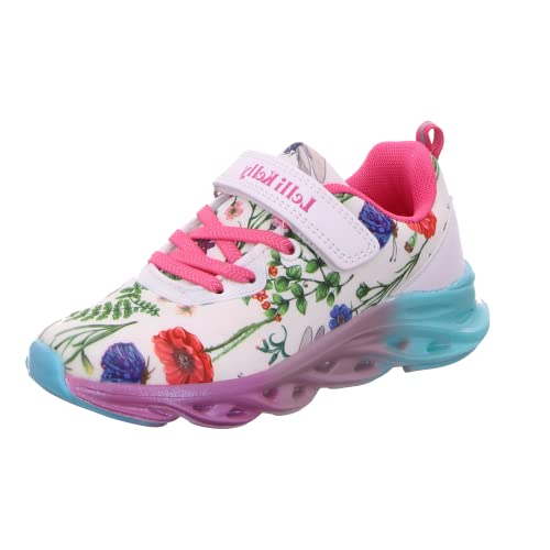 Lelli Kelly Kinder Halbschuhe weiß Mädchen Schuhe LK7880-AA02 Bianco Fantasia LIZIE SCARPALK, Farbe:weiß, Größe:35 EU von Lelli Kelly