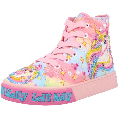 Lelli Kelly LK4150 (RO02) Einhorn Regenbogen Rosa Fantasia Einhorn Baseball Stiefel, Rosa Fantasia, 33 EU von Lelli Kelly