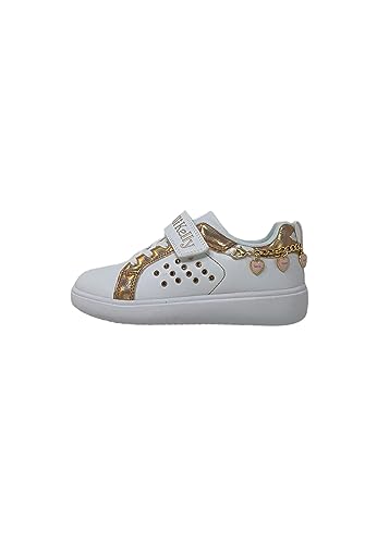 Lelli Kelly LKAA3810 AA87 Sneaker Schmuck Weiß/Gold Rose mit Gadget, Weiß Gold Rose, 34 EU von Lelli Kelly