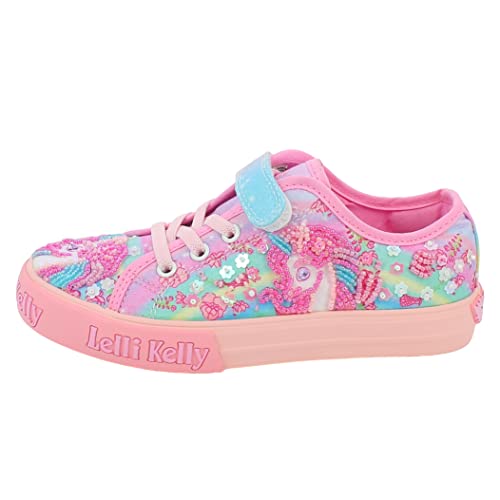 Lelli Kelly LKED3490 BX02 Unicorn Low Multi Muster mit Gadget, mehrfarbig, 34 EU von Lelli Kelly