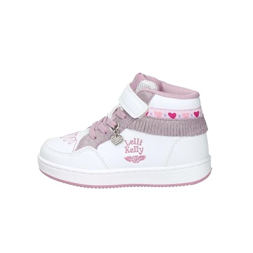 Lelli Kelly Schuh Mid LKAA8096 Pony Mix Weiß und Puder mit Herzanhänger mit Gadget, Weiß, 32 EU von Lelli Kelly
