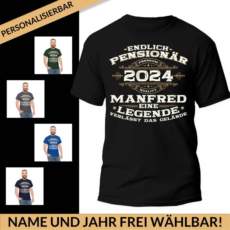 Geschenk Pension/Verabschiedung Pensionär Ruhestand Personalisierbar Wunschname Beamter Im T-Shirt von LelocShop