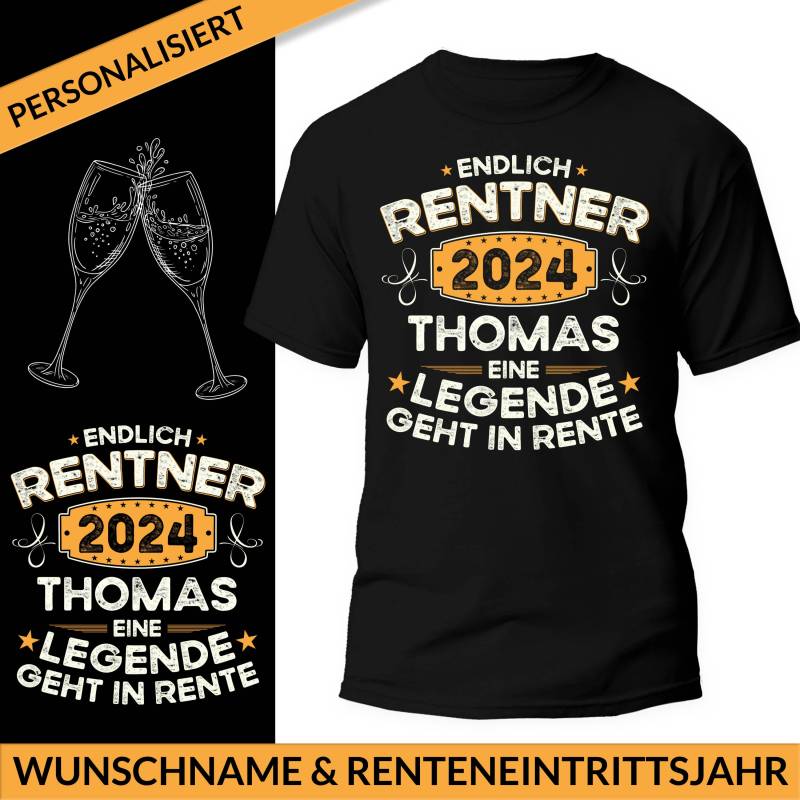 Geschenk Rente/Verabschiedung Rentner Pensionierung Zum Abschied Ruhestand Personalisiert Wunschname von LelocShop