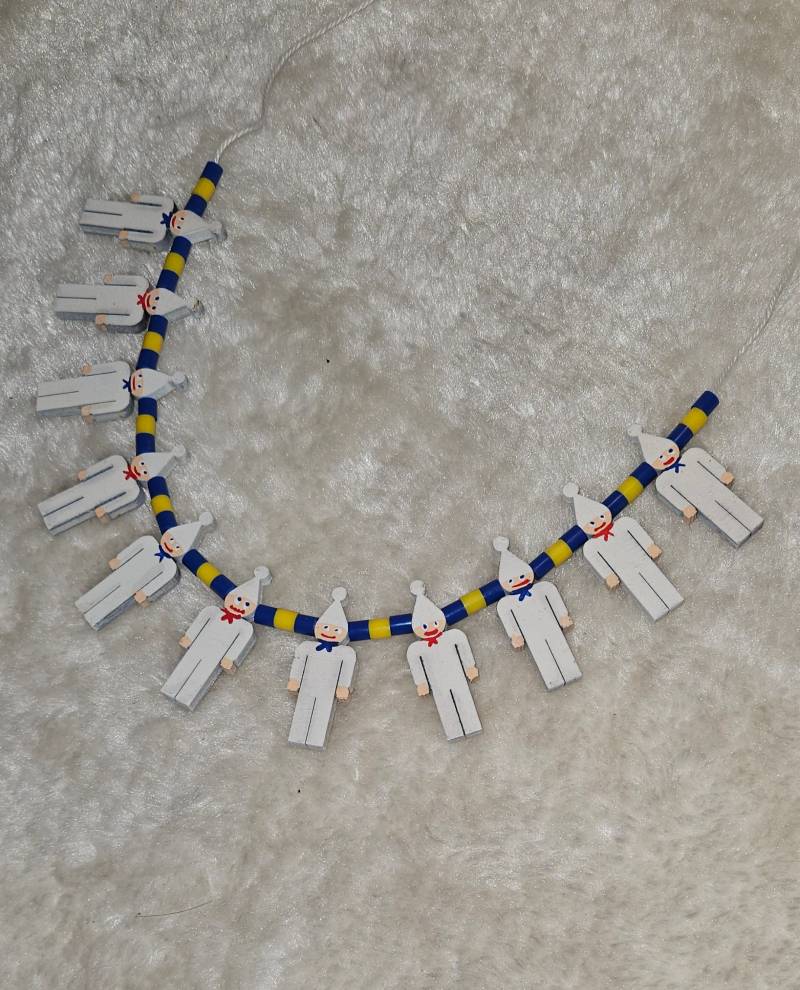 Fasnachtskette, Fastnacht Kette, Hemdklunker Kette, Fastnacht, Karneval, Elfenrat, Holzkette von Lelomihandmade