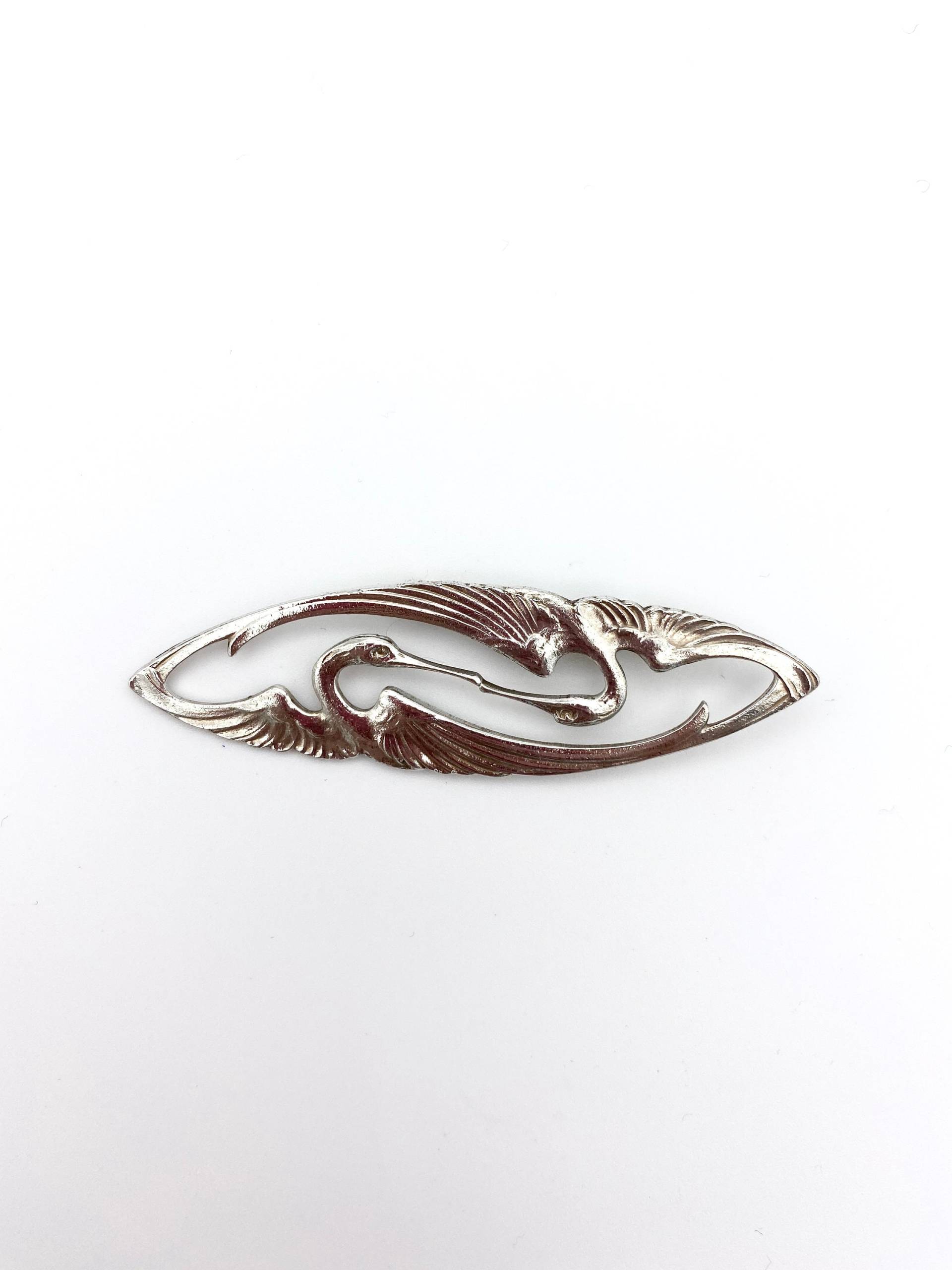 Jugendstil Kranich Brosche Jugendstil Kranich Brosche von LelongDesigns