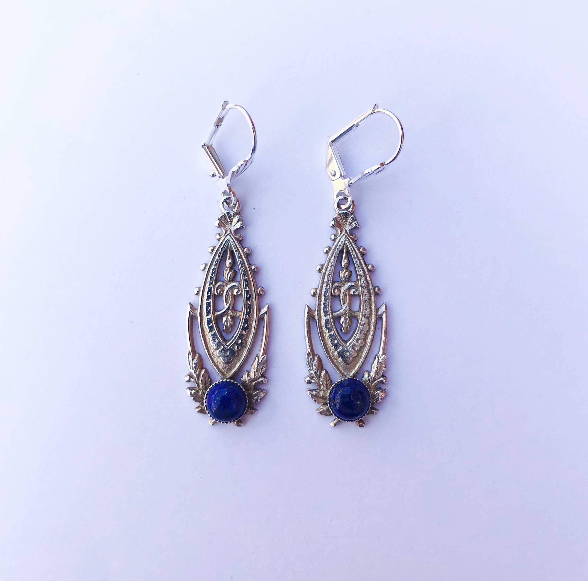 Rokoko Ohrringe Mit Lapis Rokoko Ohrringe Mit Lapis von LelongDesigns