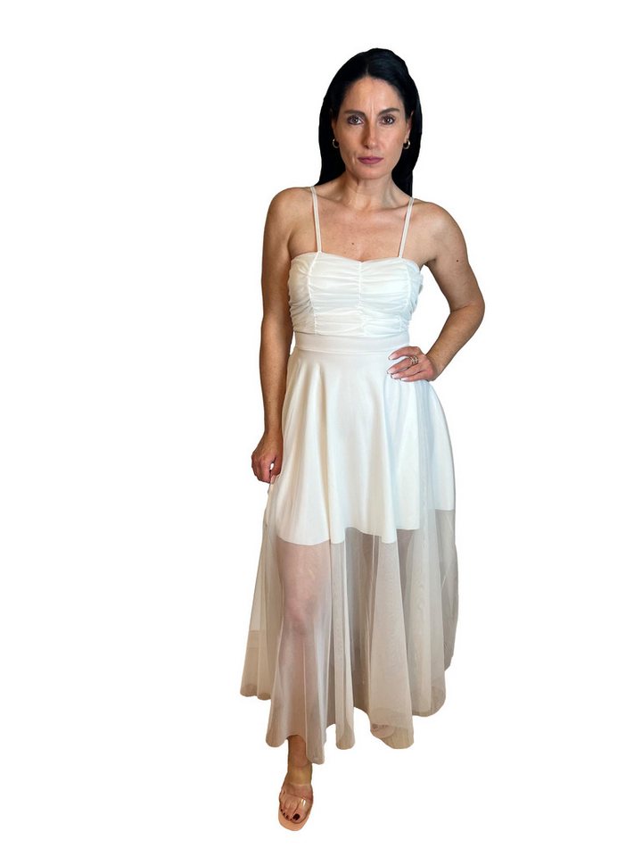 Lelü Fashion Abendkleid Kleid Firenze eingenähten Cups, mit verstellbaren Spagettiträgern von Lelü Fashion