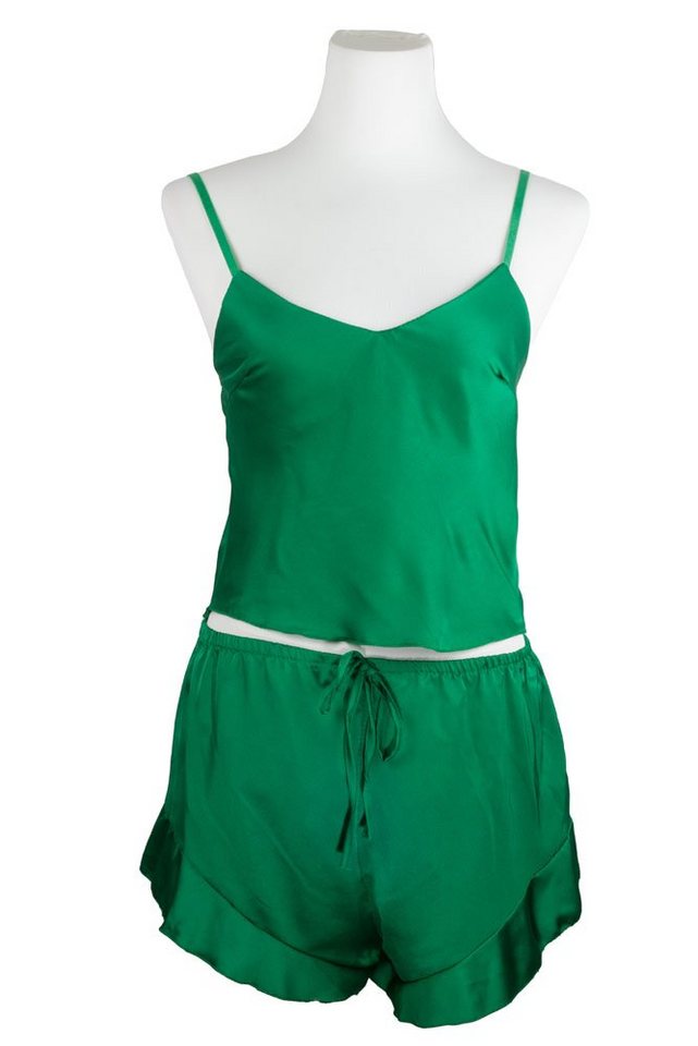 Lelü Fashion Freizeitanzug Zweiteiler Top & Shorty aus Satin von Lelü Fashion