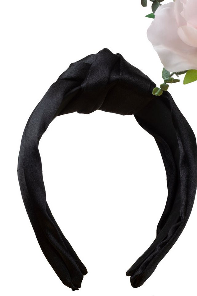 Lelü Fashion Haarreif breiter Haarreif mit Knoten, in Satinoptik, leicht dehnbar von Lelü Fashion