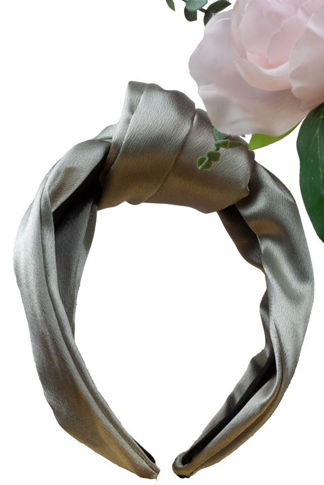 Lelü Fashion Haarreif breiter Haarreif mit Knoten, in Satinoptik, leicht dehnbar von Lelü Fashion