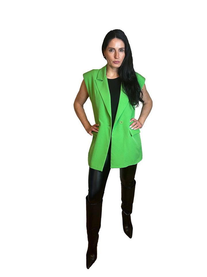 Lelü Fashion Jackenblazer Blazerweste Blazer in längerer Form von Lelü Fashion