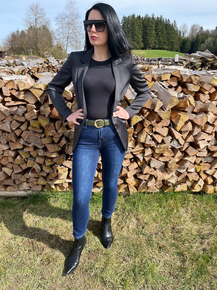 Lelü Fashion Ledergürtel Gürtel mit goldener Schnalle von Lelü Fashion