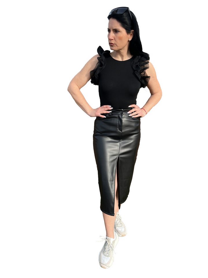 Lelü Fashion Rüschentop mit Rüschenbesatzung mit Rüschenbesatzung von Lelü Fashion