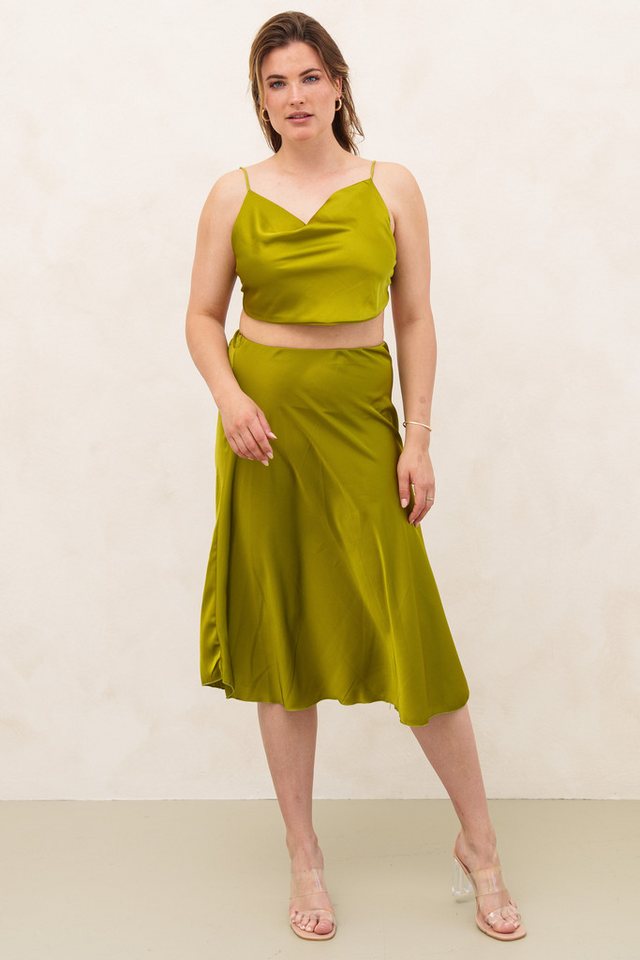 Lelü Fashion Satinrock Satinrock Ibiza mit elastischem Gummibund von Lelü Fashion